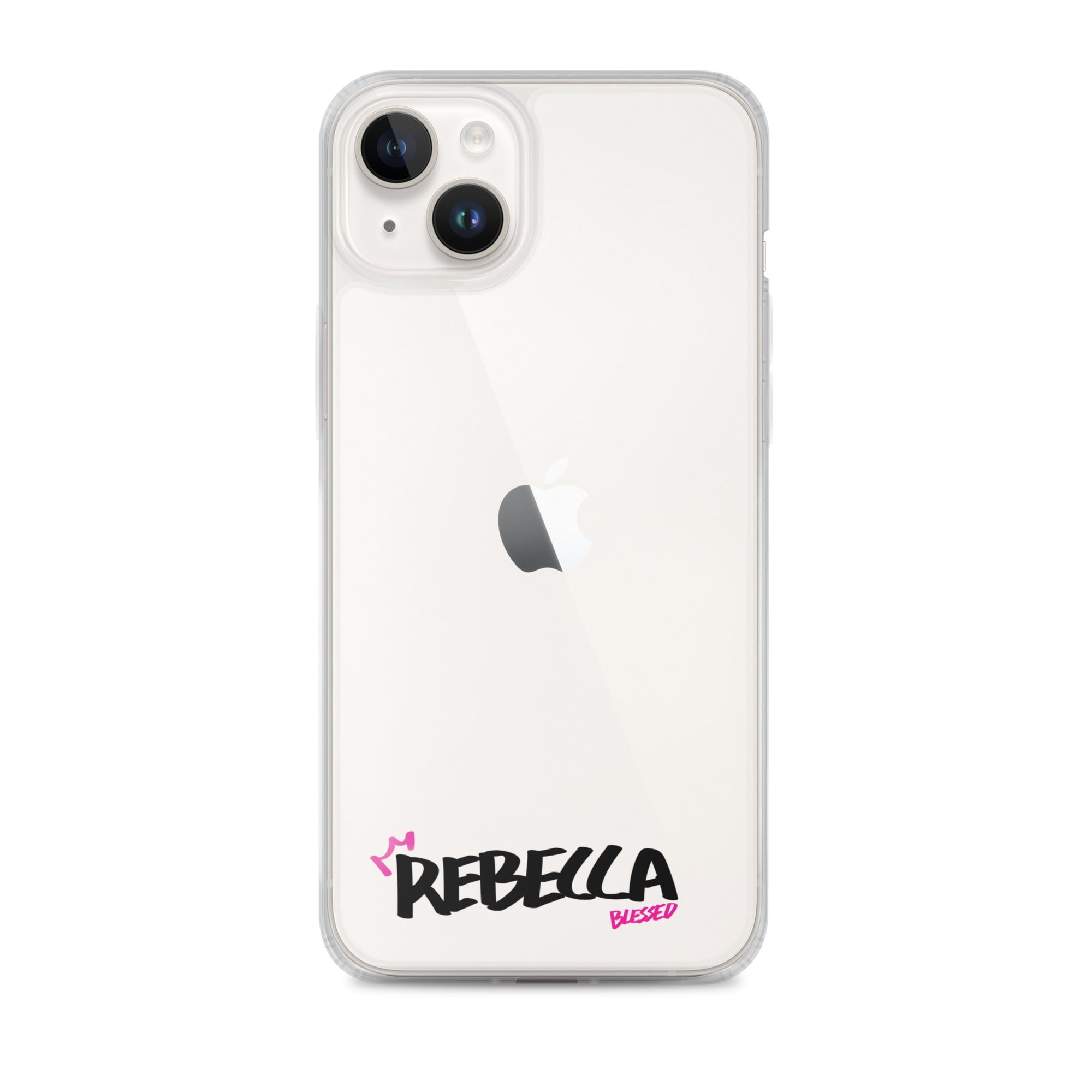 Clear iPhone Case - Rebecca Blessed