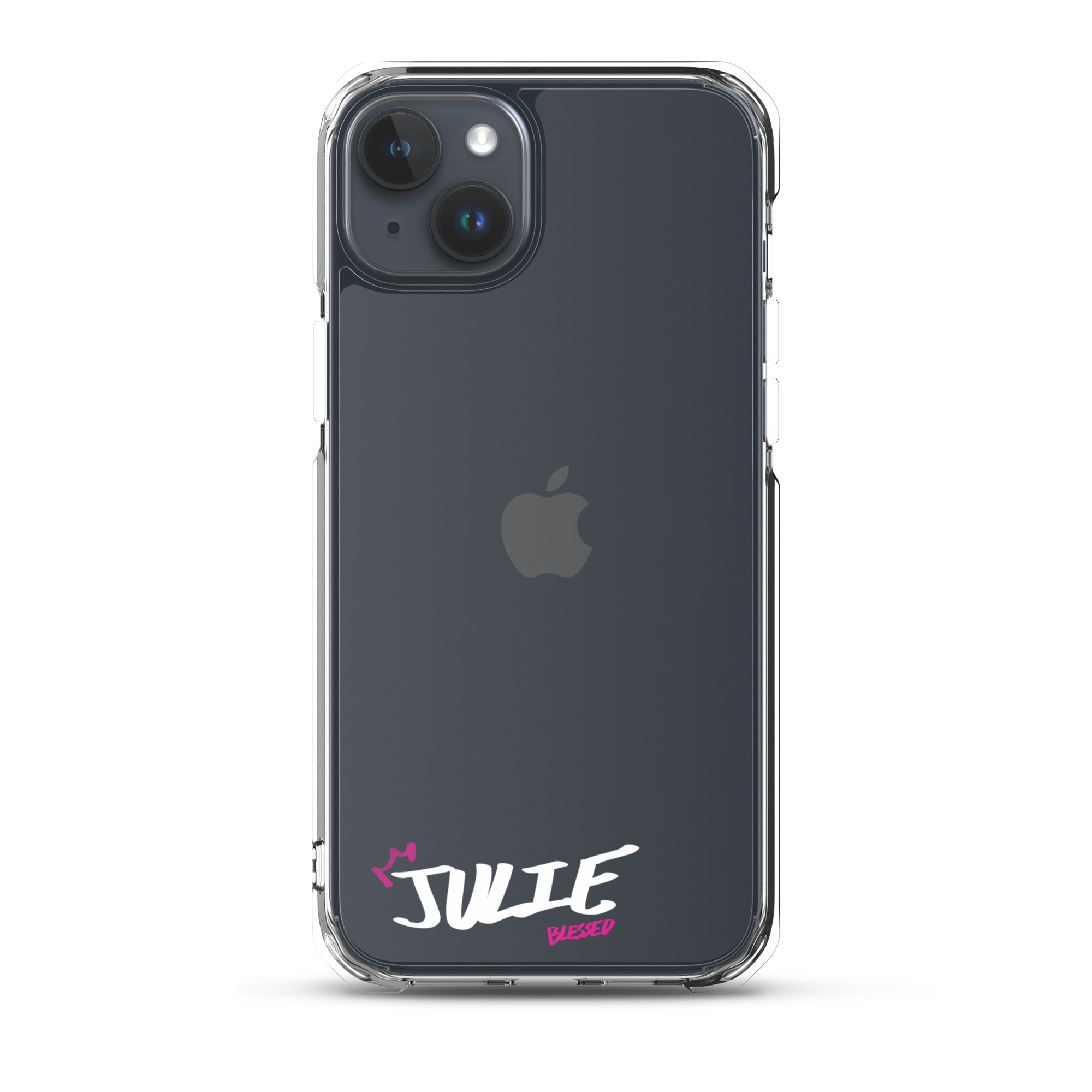 Clear iPhone Case - Julie Blessed