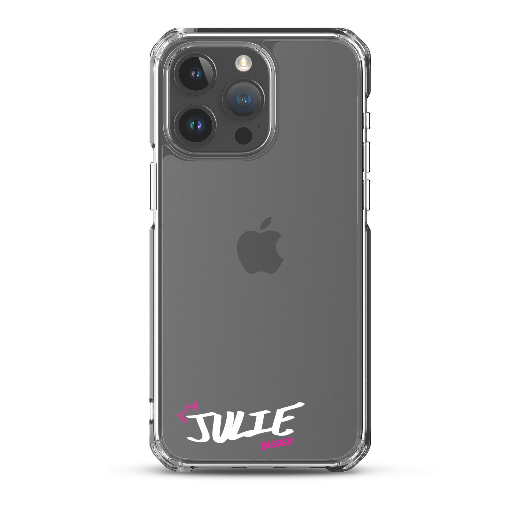 Clear iPhone Case - Julie Blessed