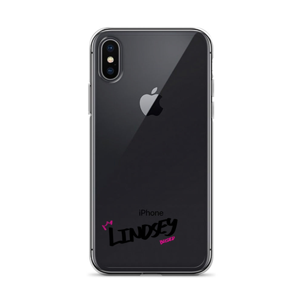 Clear iPhone Case - Lindsey Blessed