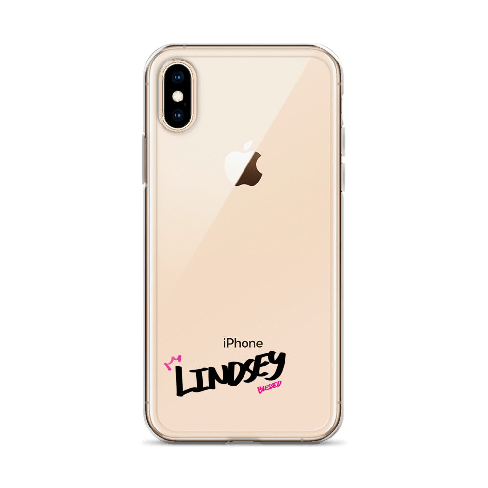 Clear iPhone Case - Lindsey Blessed