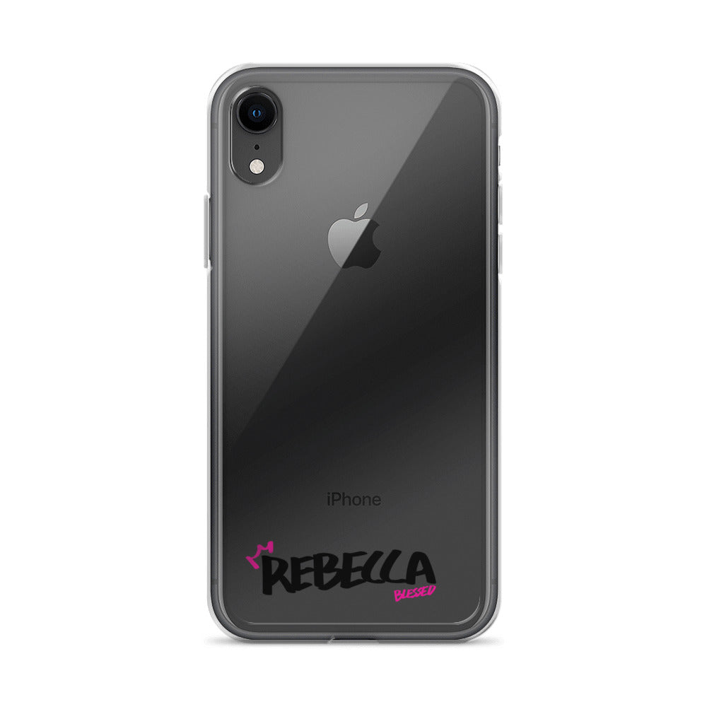 Clear iPhone Case - Rebecca Blessed