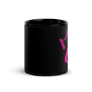 Black Glossy Mug - Letter C