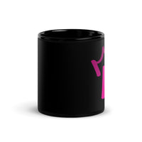 Black Glossy Mug - Letter E