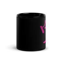 Black Glossy Mug - Letter I