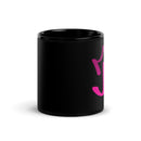 Black Glossy Mug - Letter J