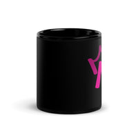 Black Glossy Mug - Letter M