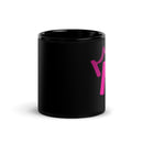 Black Glossy Mug - Letter N