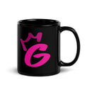 Black Glossy Mug - Letter G