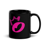 Black Glossy Mug - Letter O