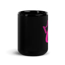 Black Glossy Mug - Letter G