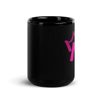 Black Glossy Mug - Letter M