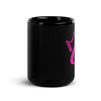 Black Glossy Mug - Letter Q