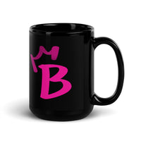 Black Glossy Mug - Letter B