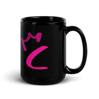 Black Glossy Mug - Letter C