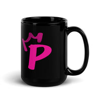 Black Glossy Mug - Letter P