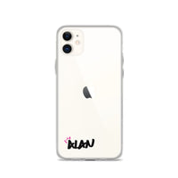 Clear iPhone Case Black Text - Alan