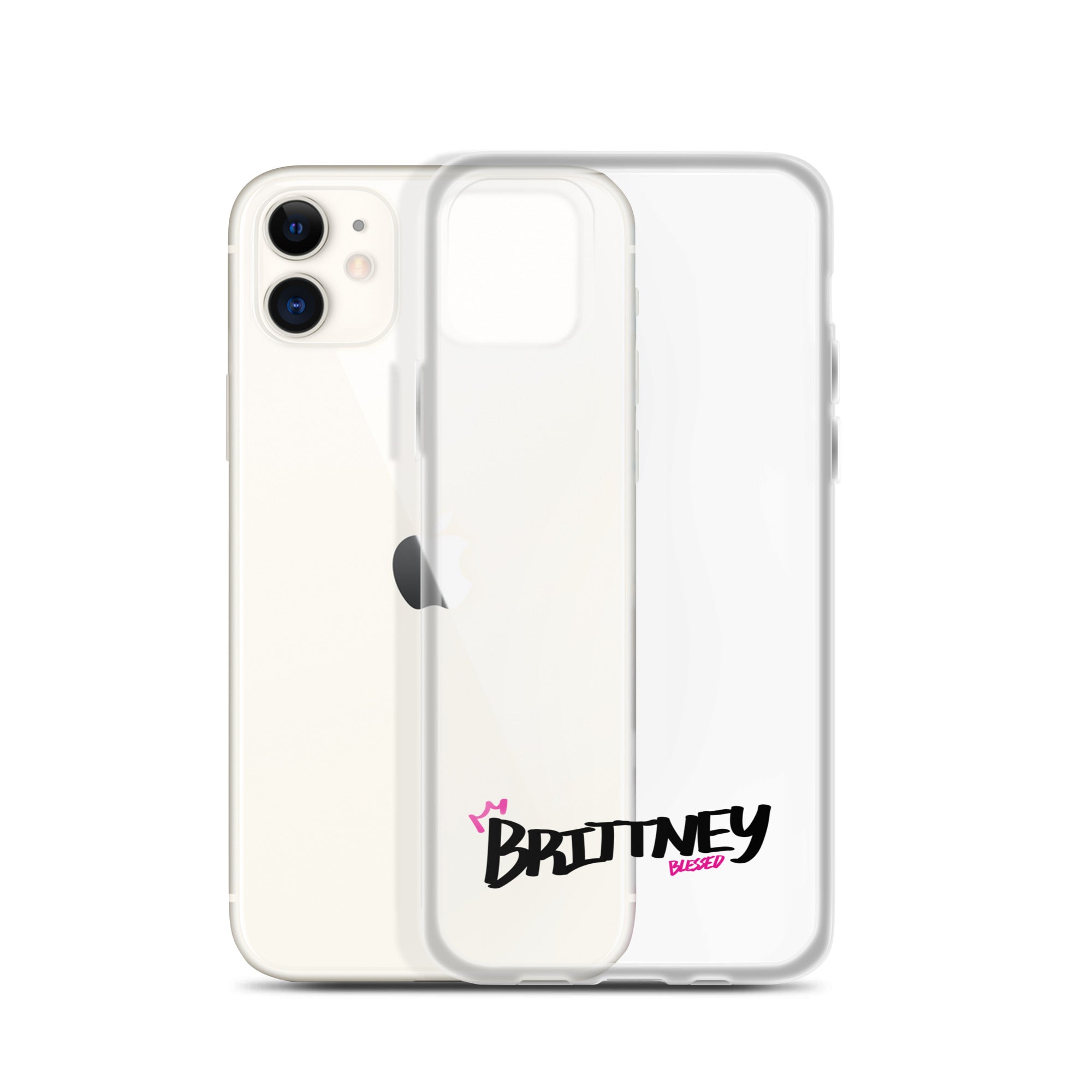 Clear iPhone Case - Brittney Blessed