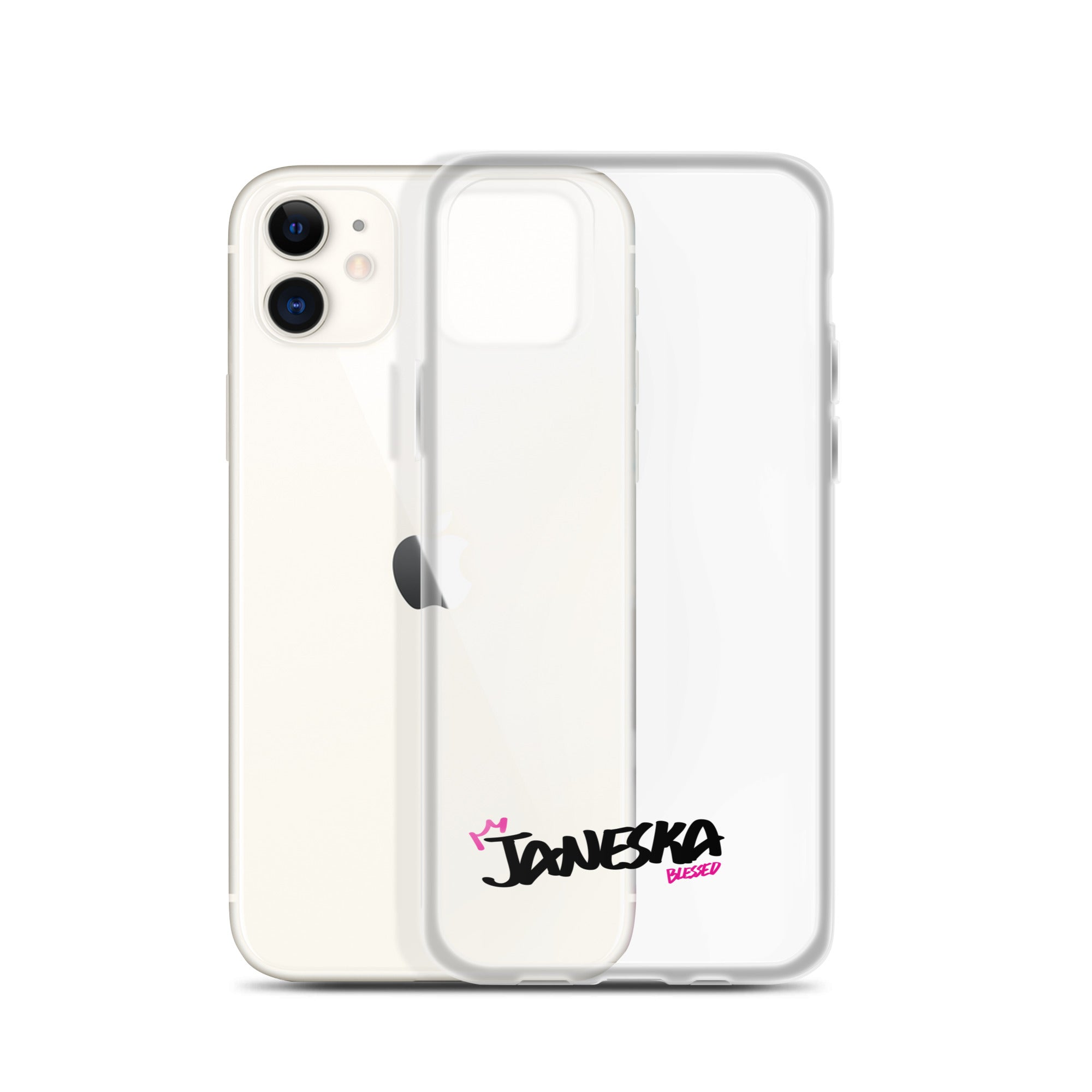 Clear iPhone Case - Janeska Blessed