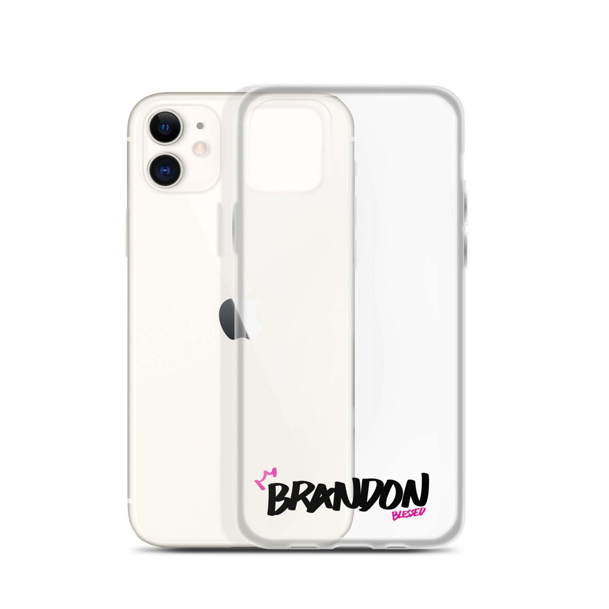 Clear iPhone Case - Brandon Blessed