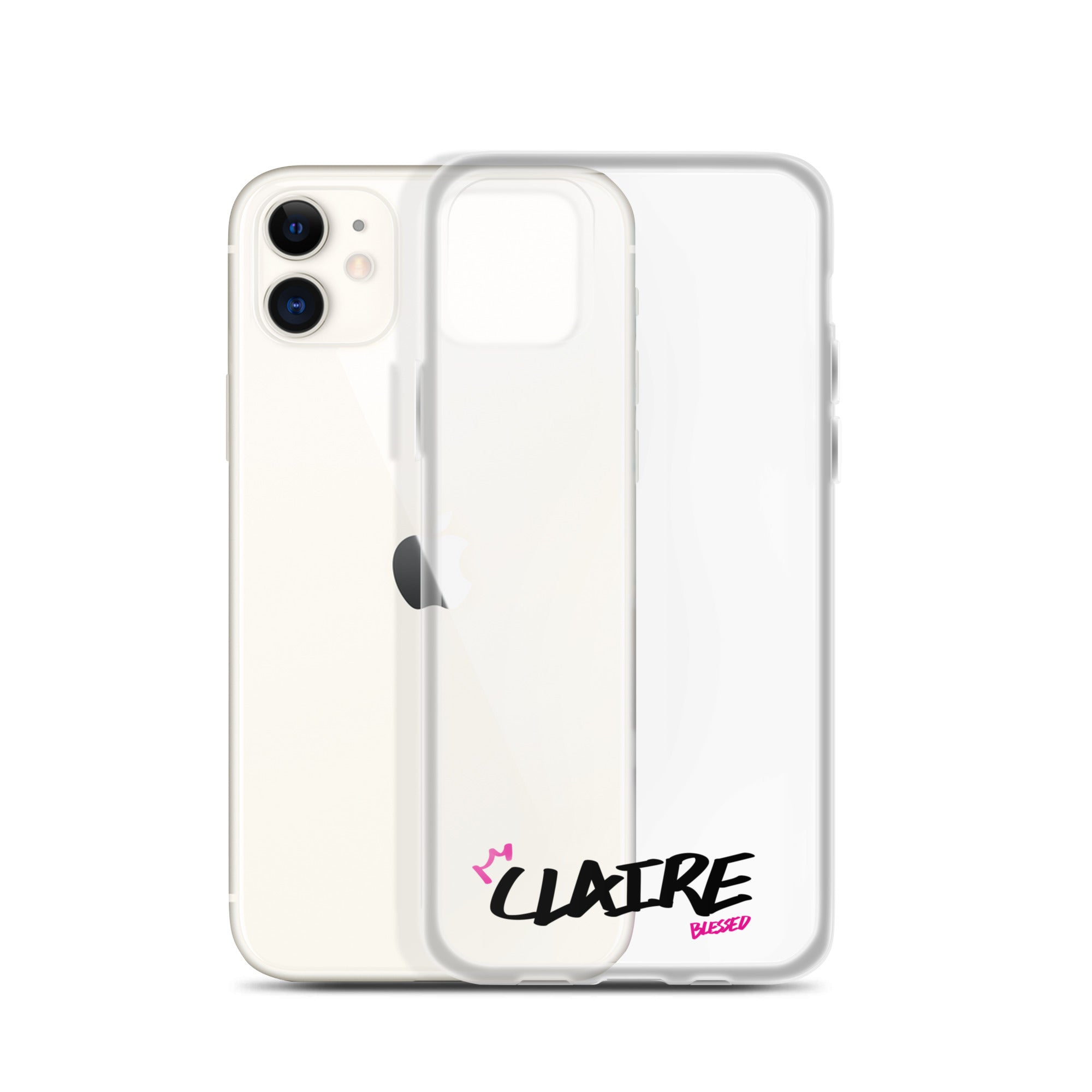 Clear iPhone Case - Claire Blessed