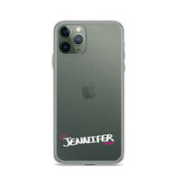 Clear iPhone Case - Jennifer Blessed