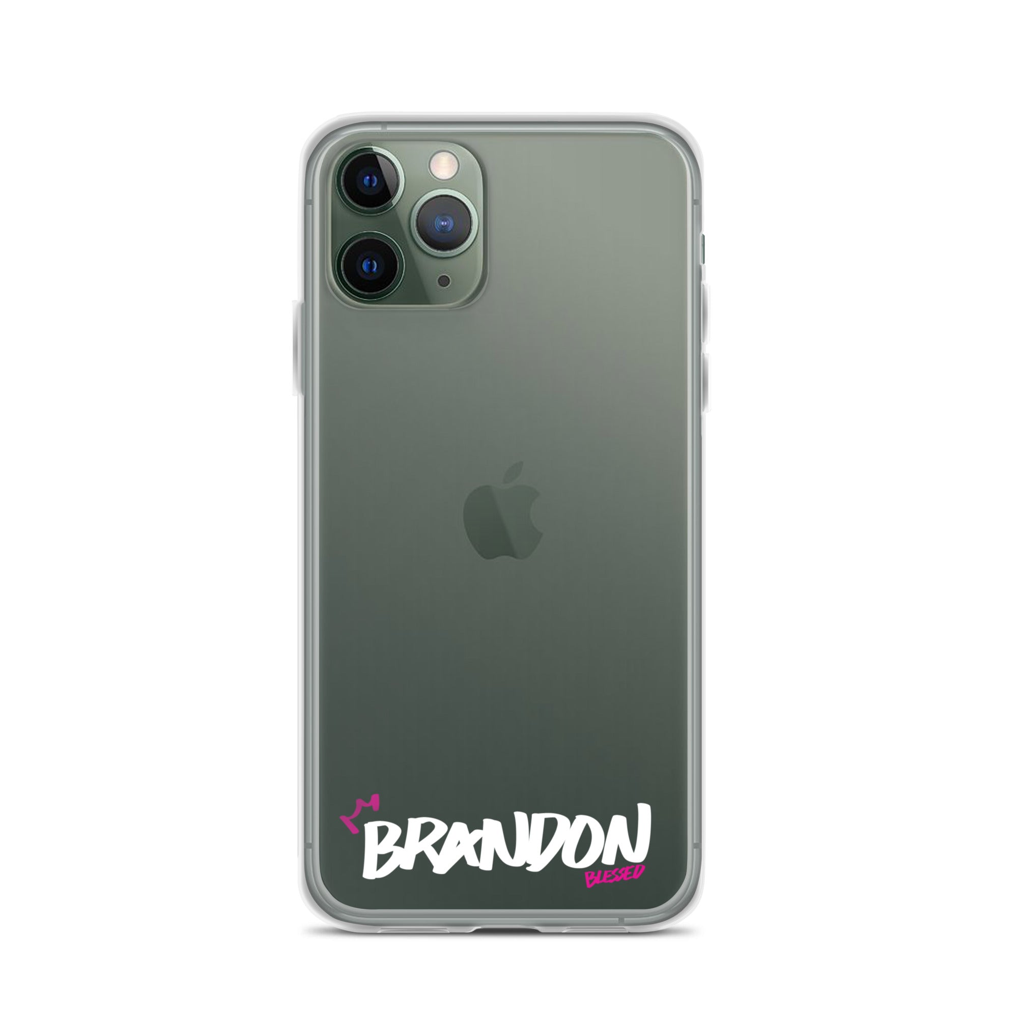 Clear iPhone Case - Brandon Blessed