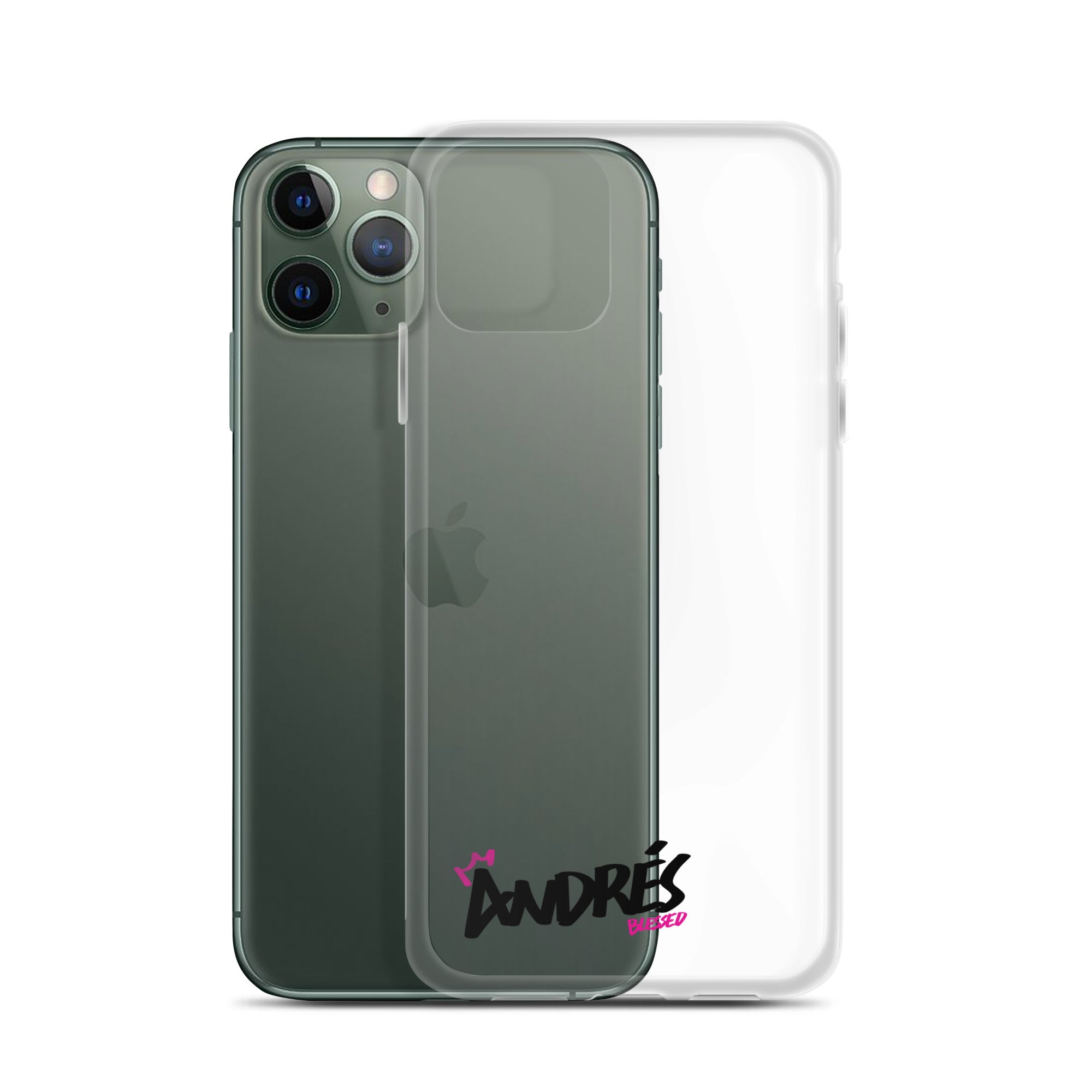 Clear iPhone Case - Andres Blessed