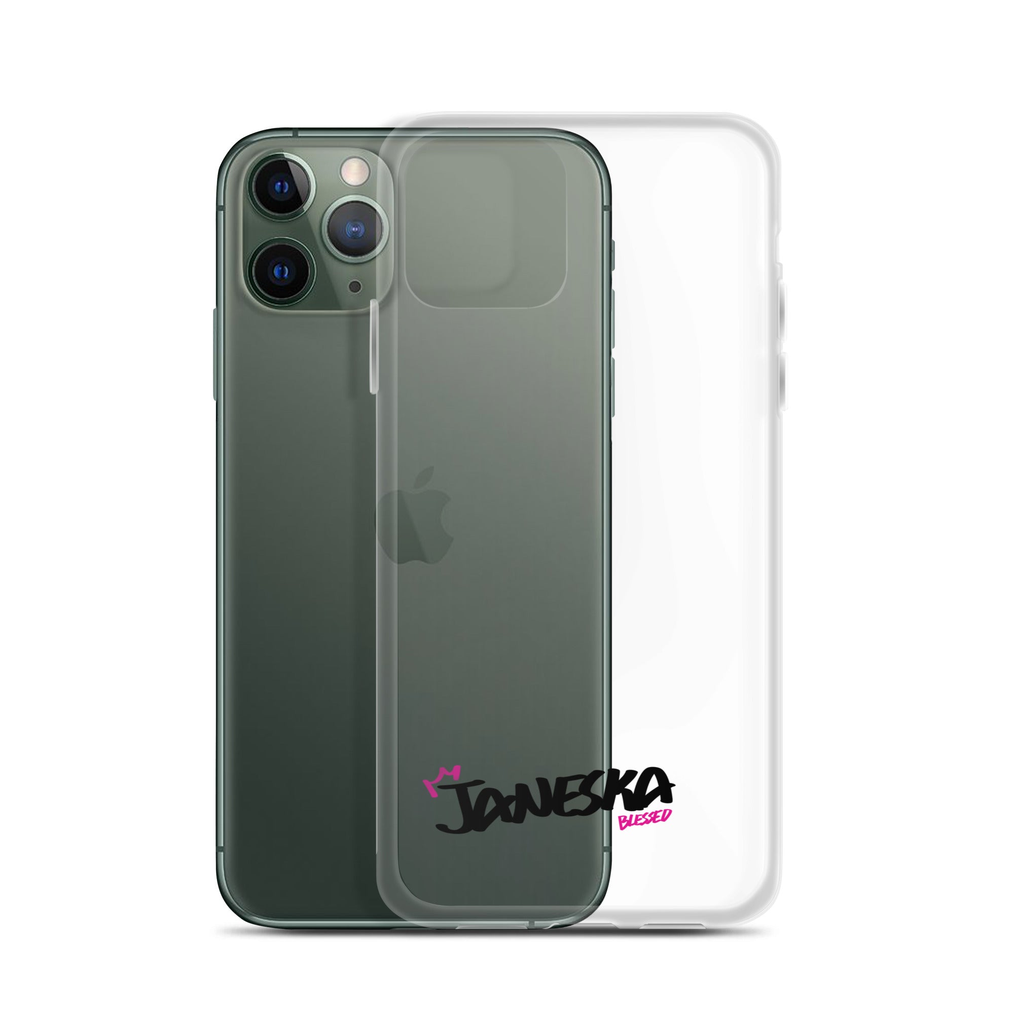 Clear iPhone Case - Janeska Blessed