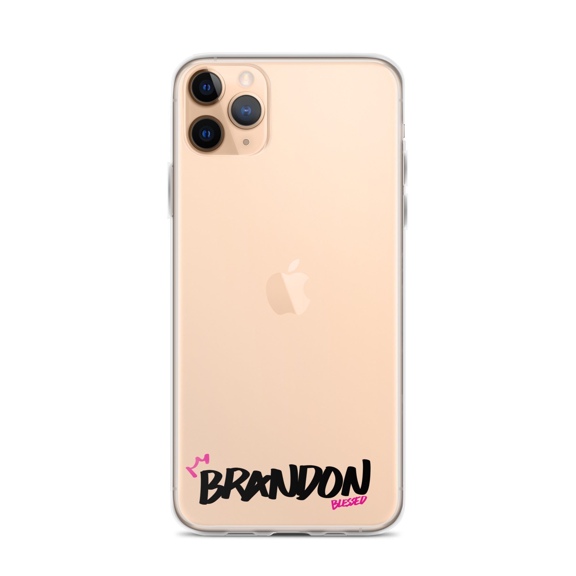 Clear iPhone Case - Brandon Blessed