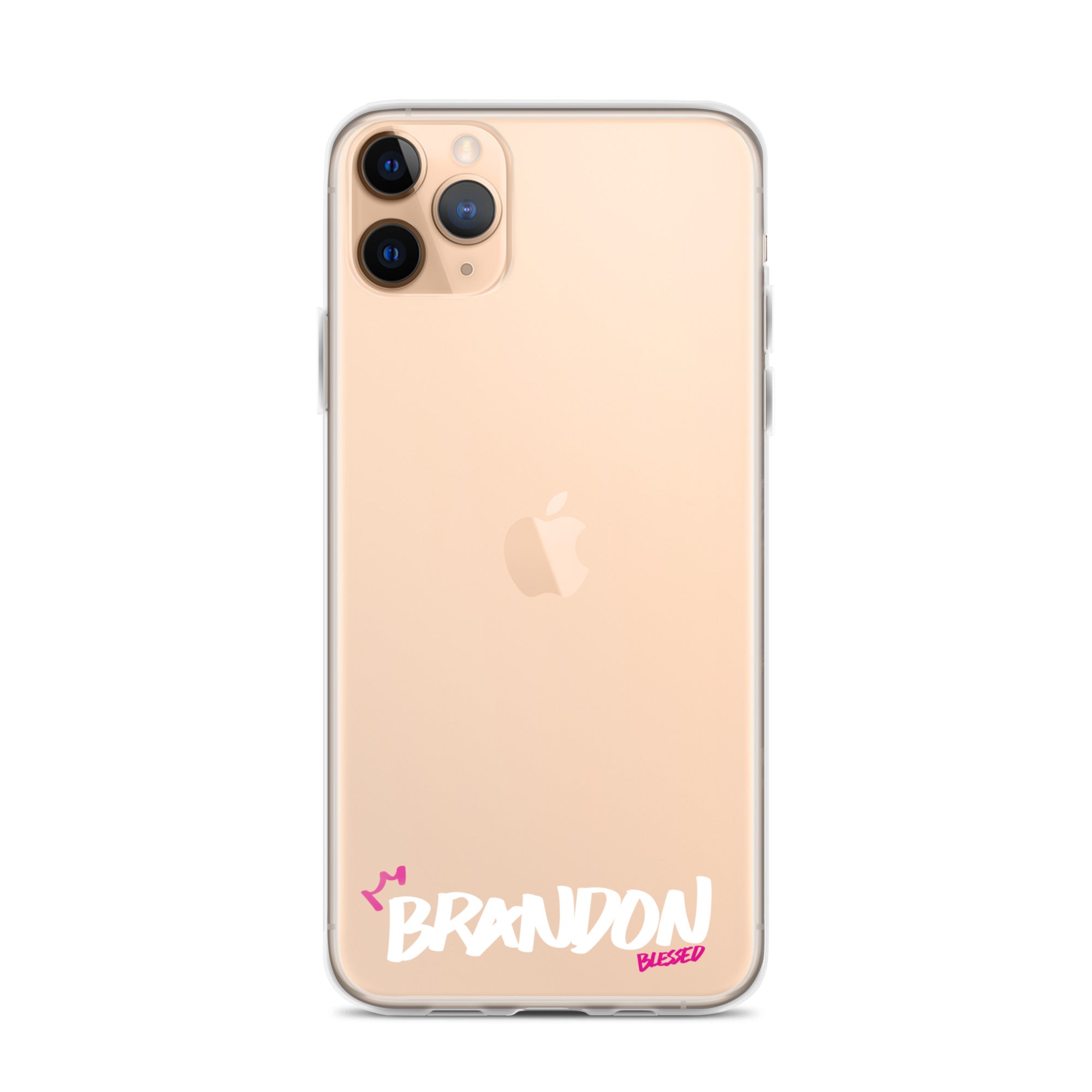 Clear iPhone Case - Brandon Blessed