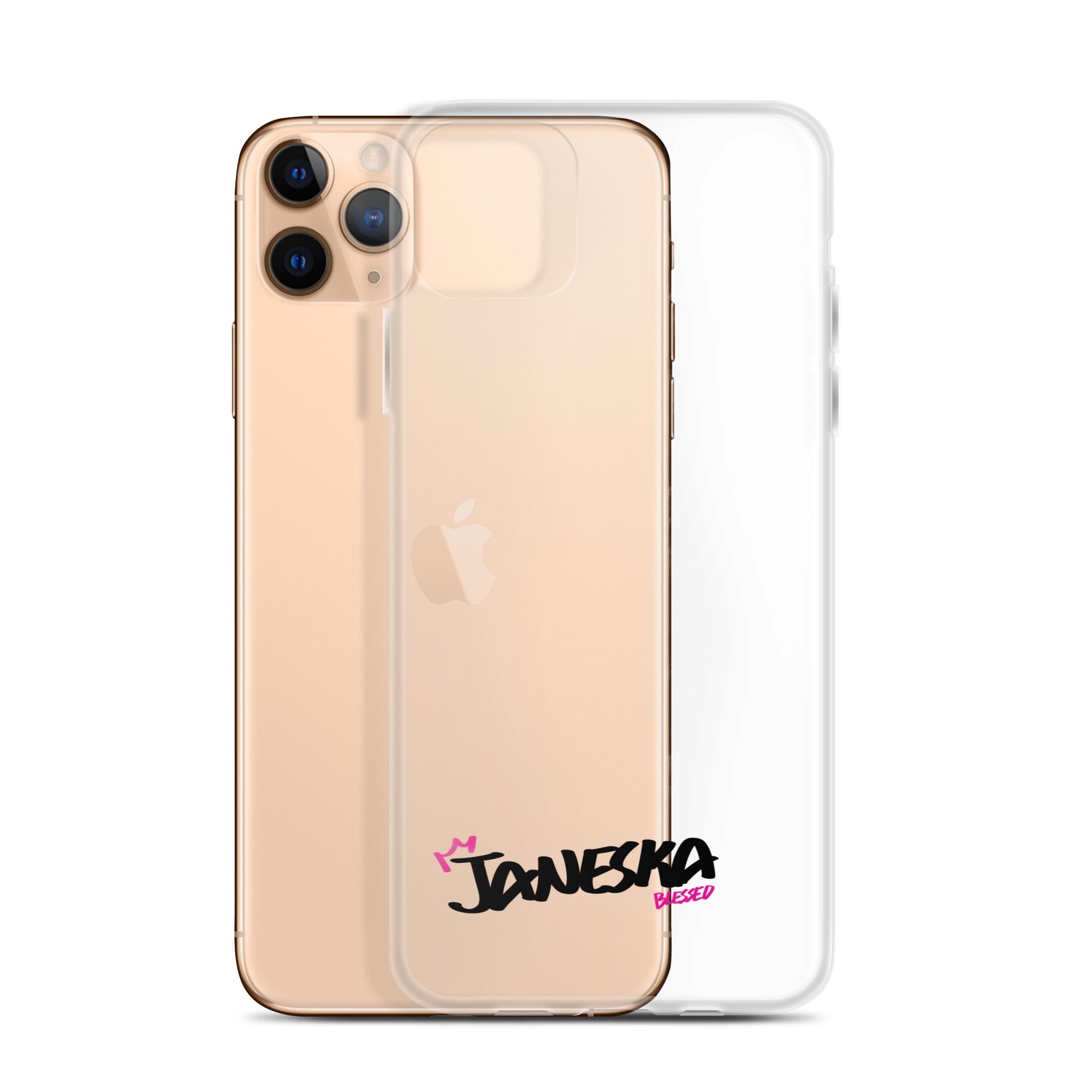 Clear iPhone Case - Janeska Blessed