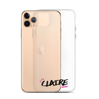 Clear iPhone Case - Claire Blessed