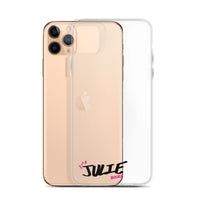 Clear iPhone Case - Julie Blessed