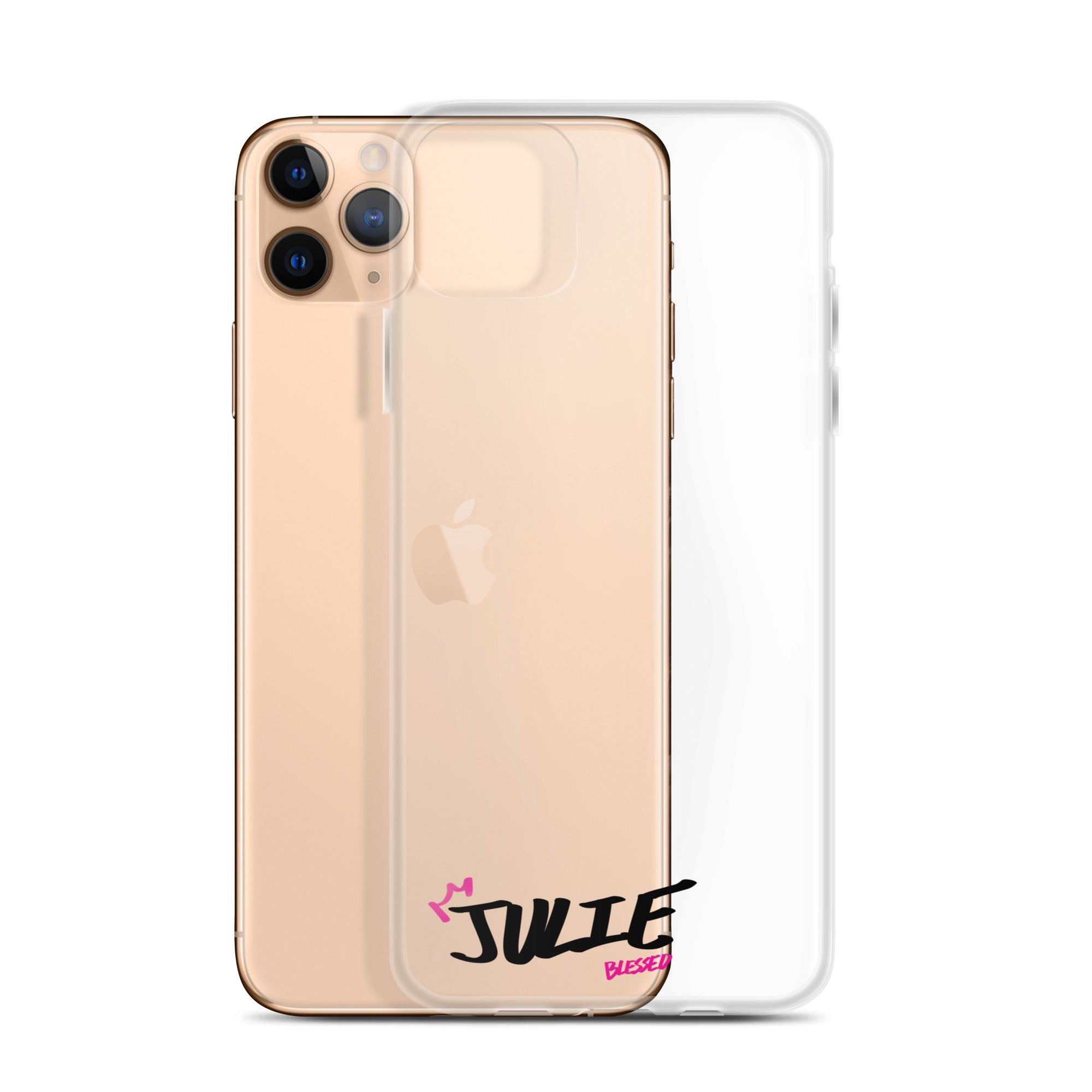 Clear iPhone Case - Julie Blessed