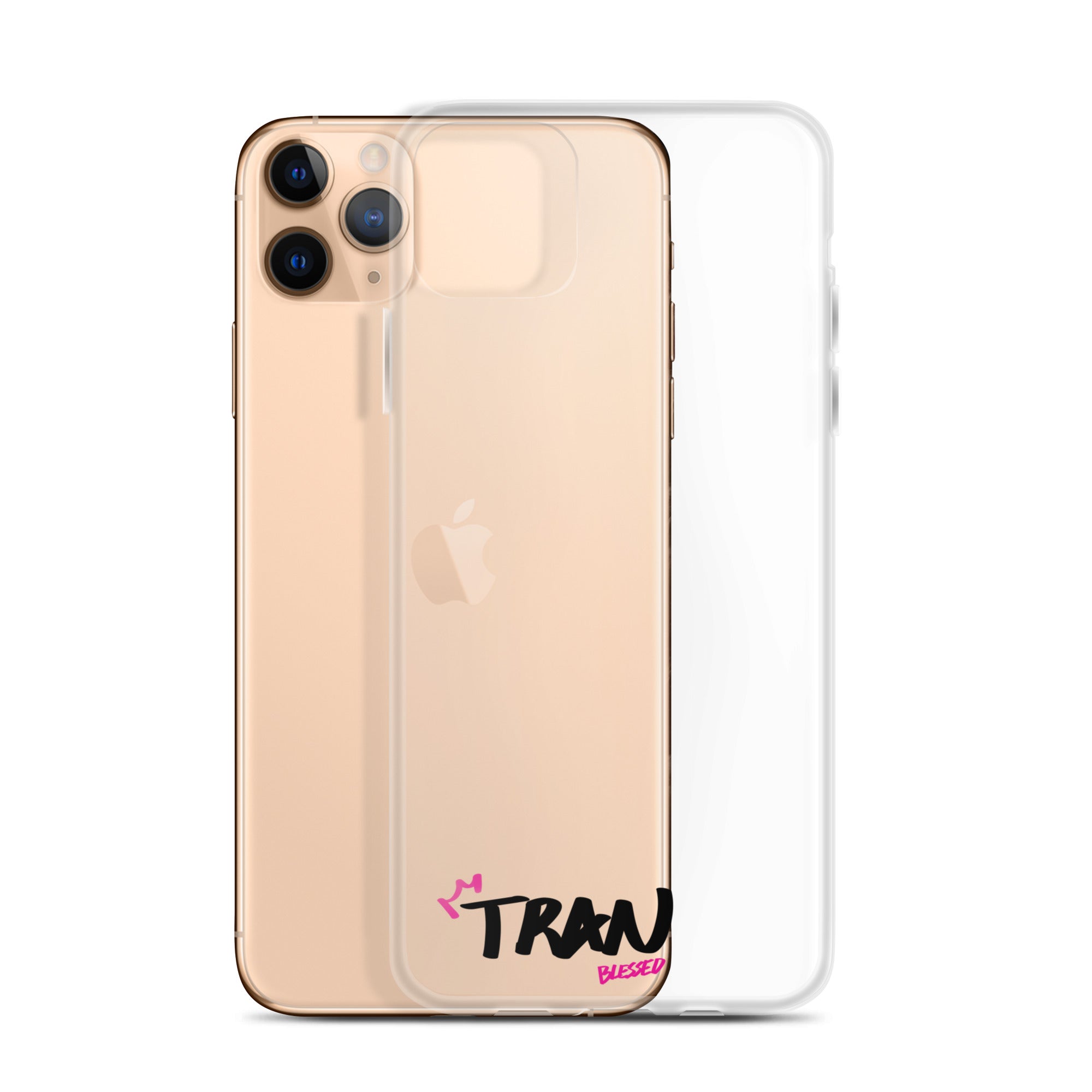 Clear iPhone Case - Tran Blessed