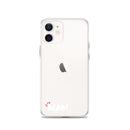 Clear iPhone Case White Text - Alan