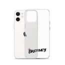 Clear iPhone Case - Brittney