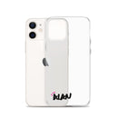 Clear iPhone Case Black Text - Alan