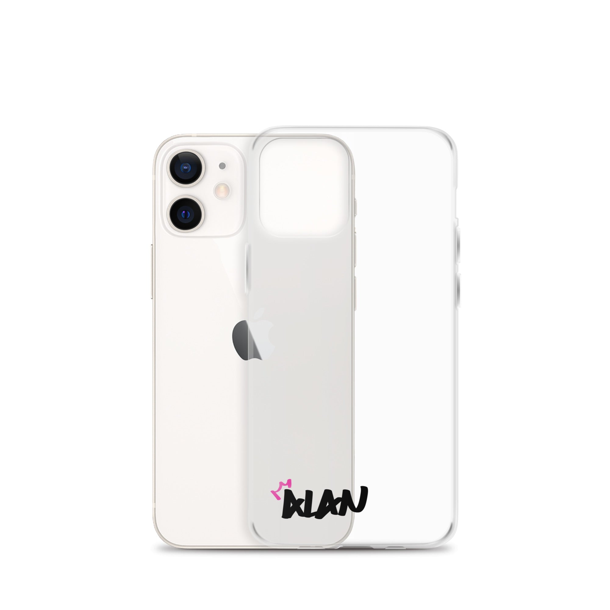 Clear iPhone Case Black Text - Alan