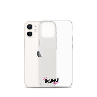 Clear iPhone Case Black Text - Alan Blessed