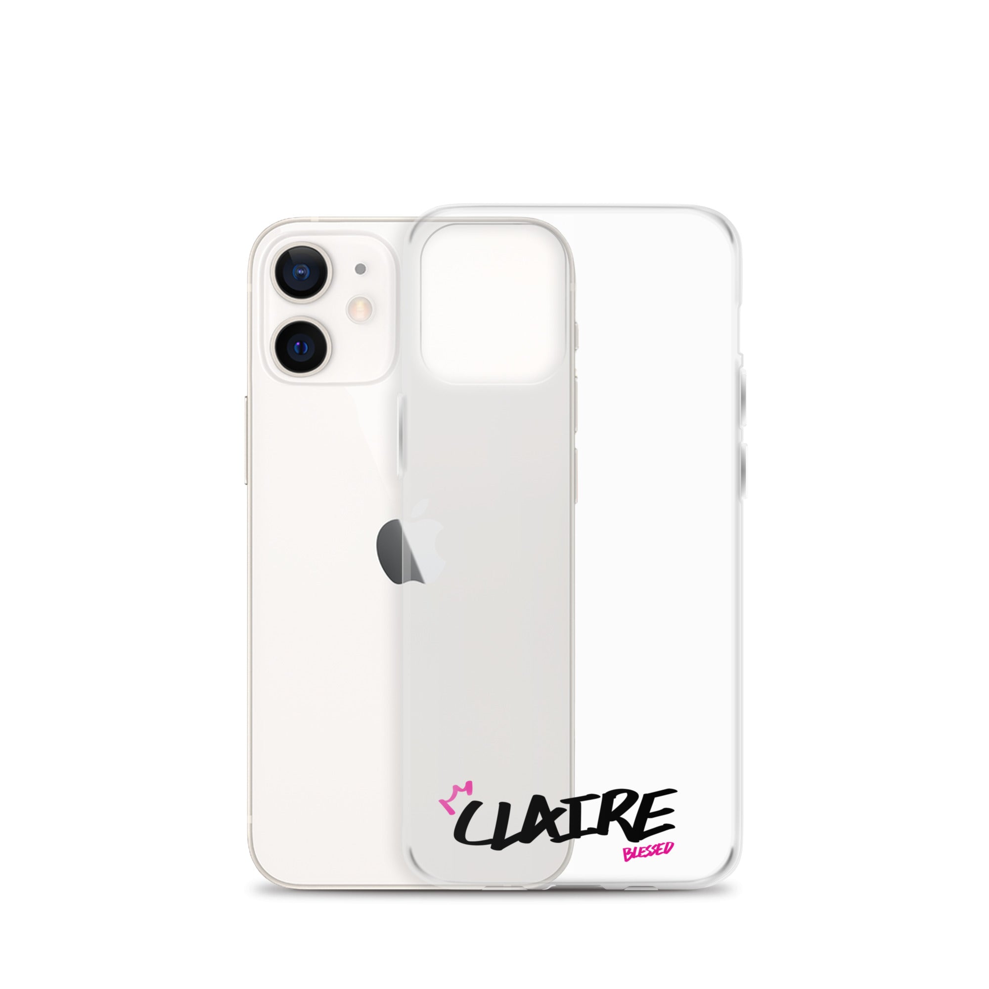 Clear iPhone Case - Claire Blessed