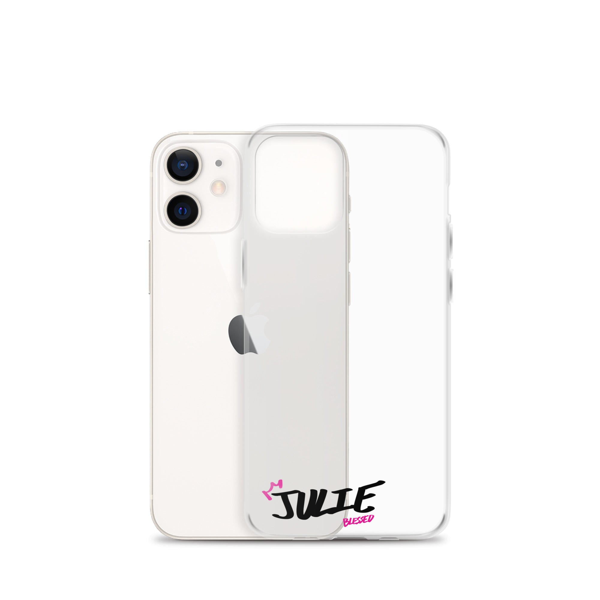 Clear iPhone Case - Julie Blessed