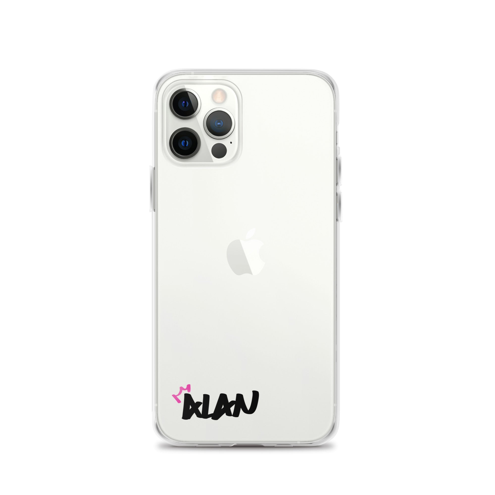 Clear iPhone Case Black Text - Alan