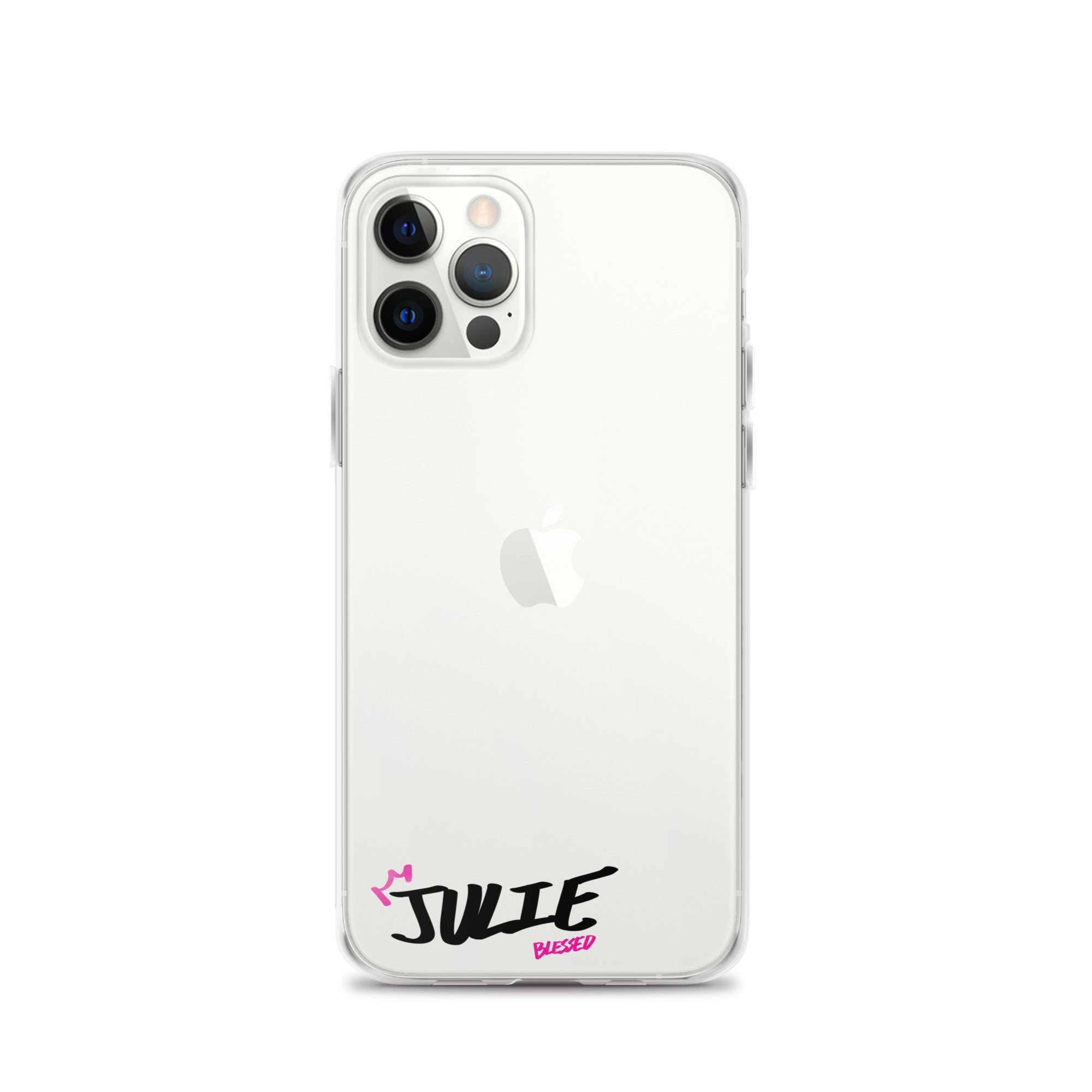 Clear iPhone Case - Julie Blessed