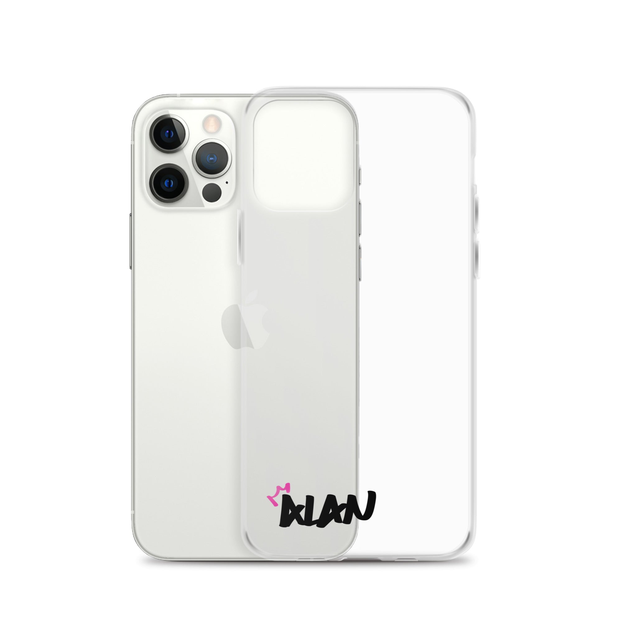 Clear iPhone Case Black Text - Alan