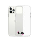 Clear iPhone Case Black Text - Alan Blessed