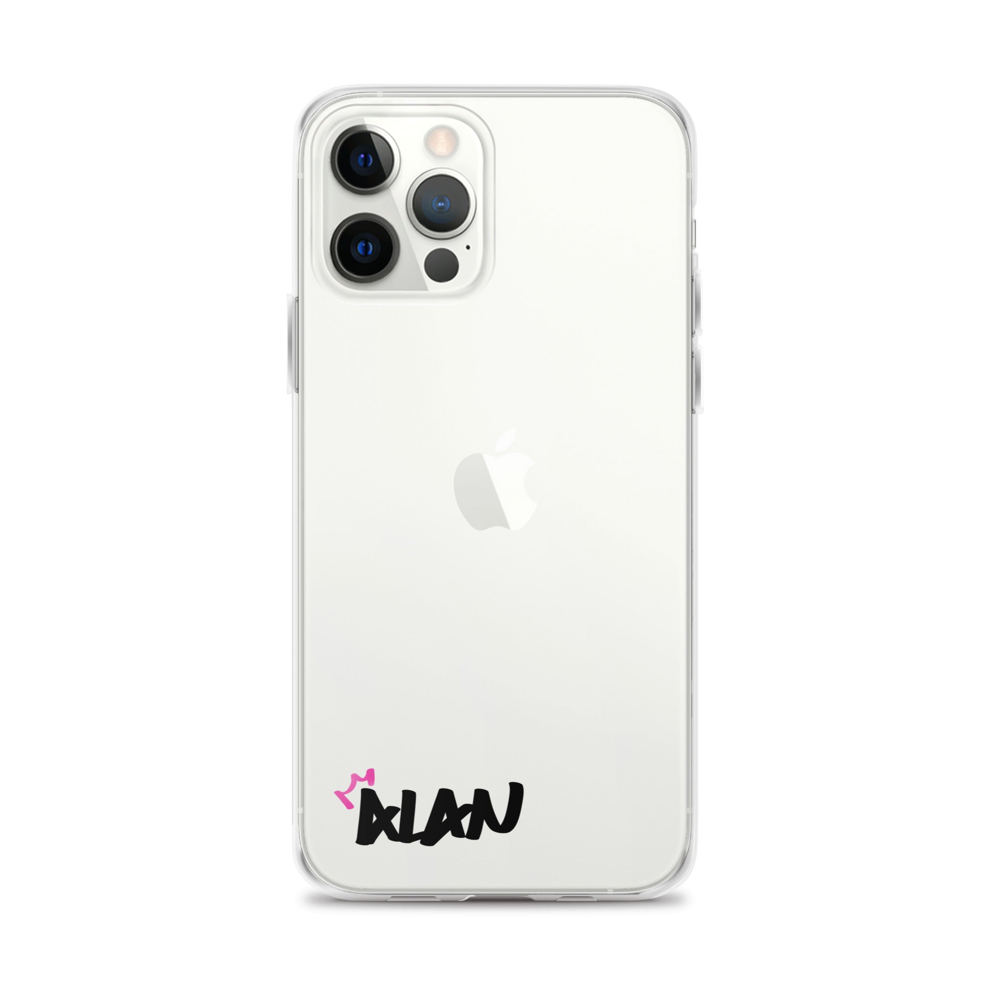 Clear iPhone Case Black Text - Alan