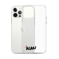 Clear iPhone Case Black Text - Alan