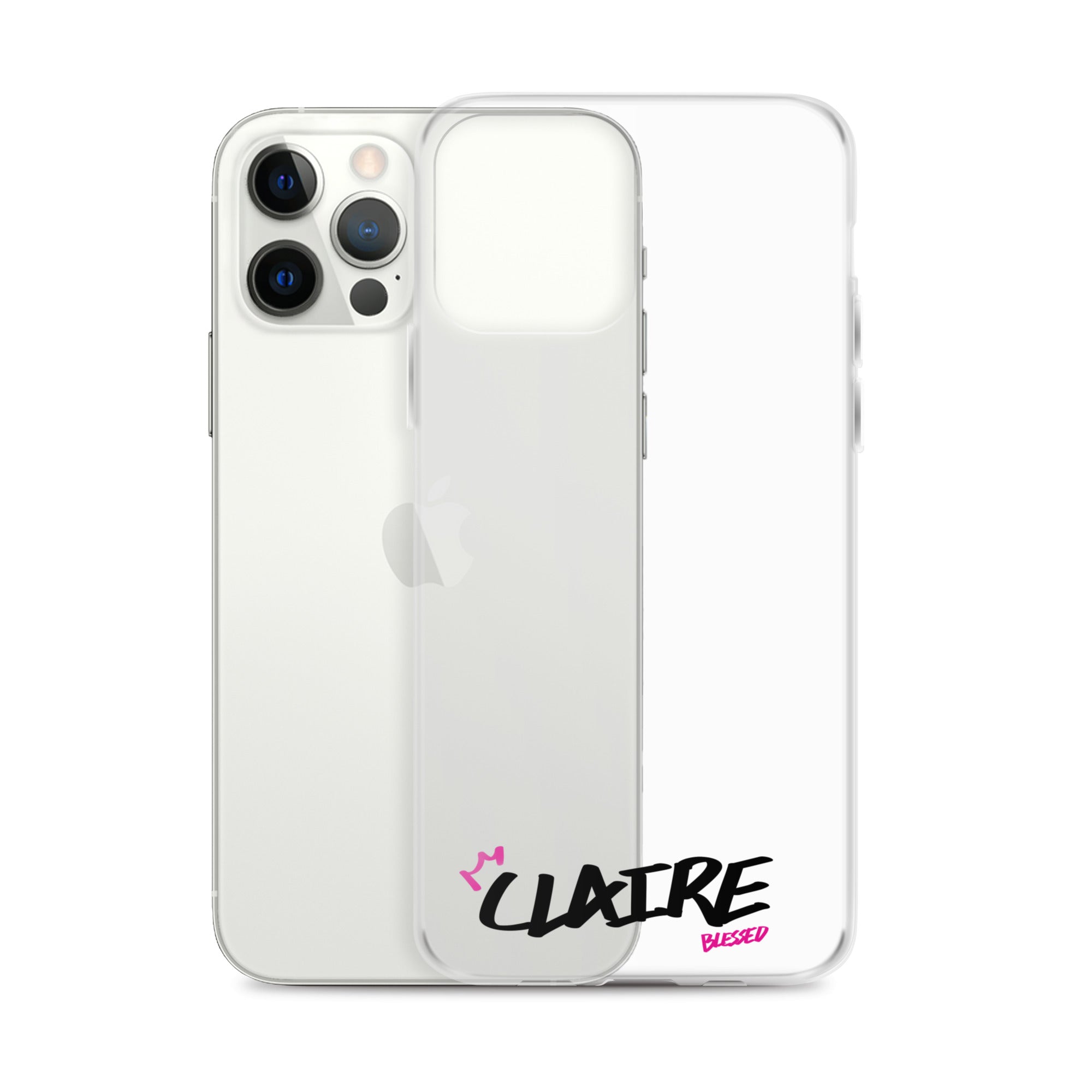 Clear iPhone Case - Claire Blessed